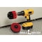 Drill Brush Power Scrubber By Useful Products 5 in W 5 in L Brush, Red 5in-Red-Orig-RdBlk - alternate 3